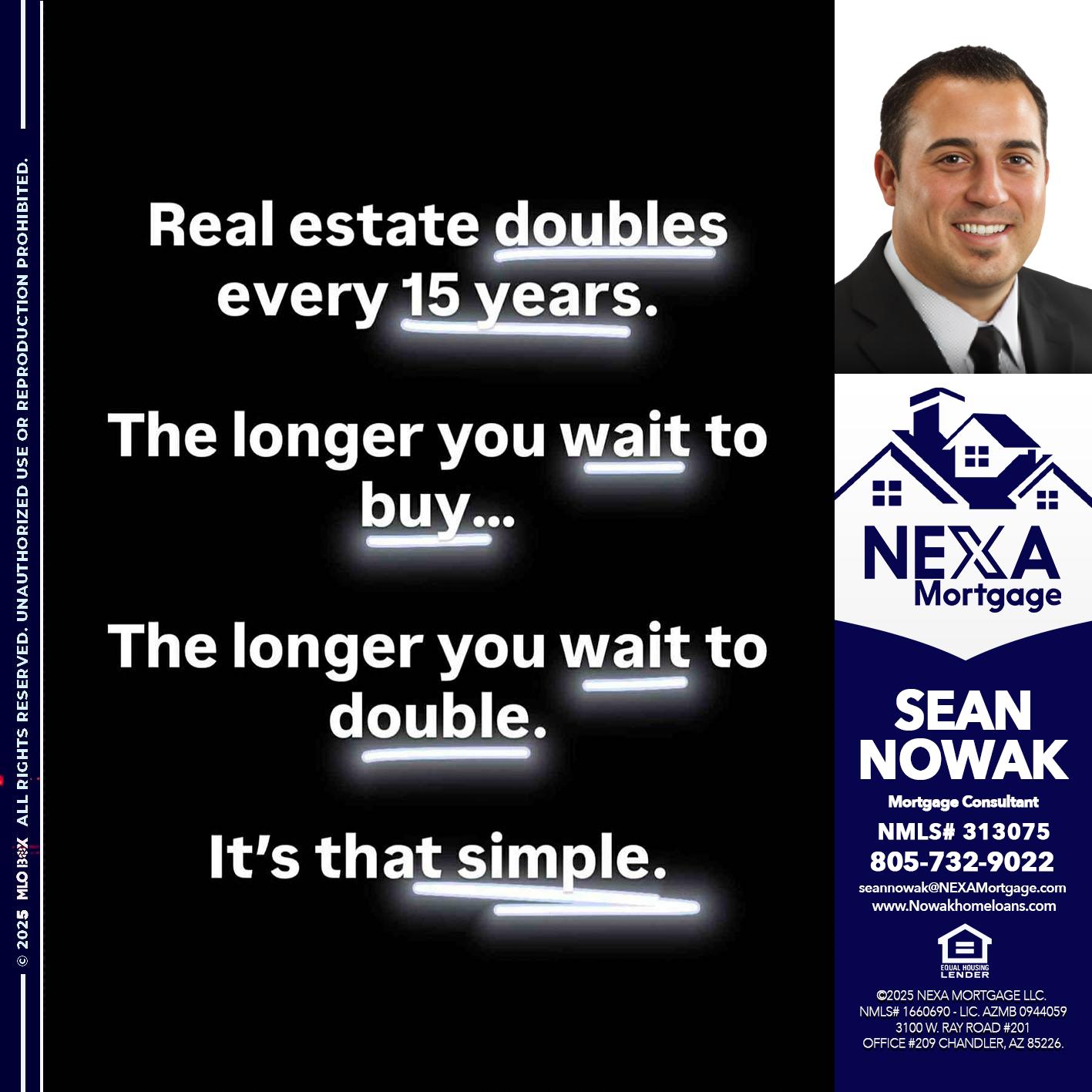 REAL ESTATE - Sean Nowak -Mortgage Consultant