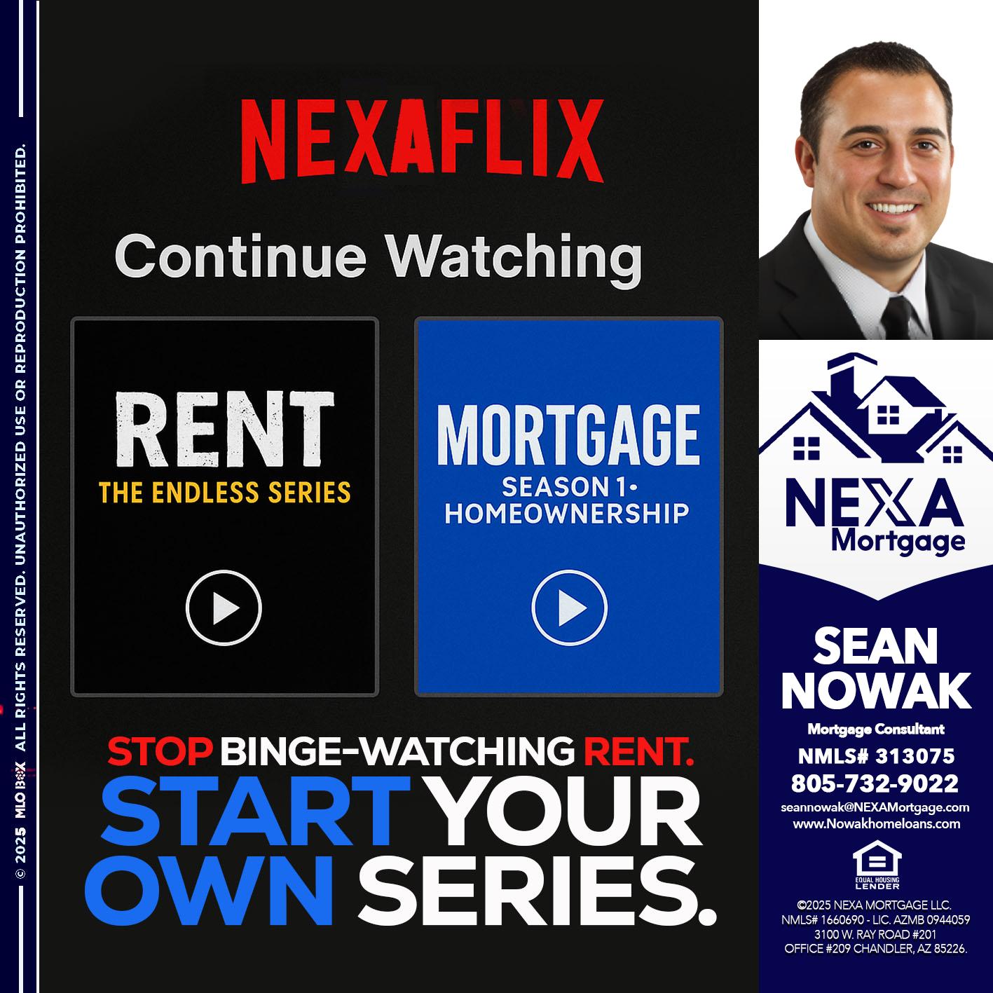 NEXAFLIX - Sean Nowak -Mortgage Consultant