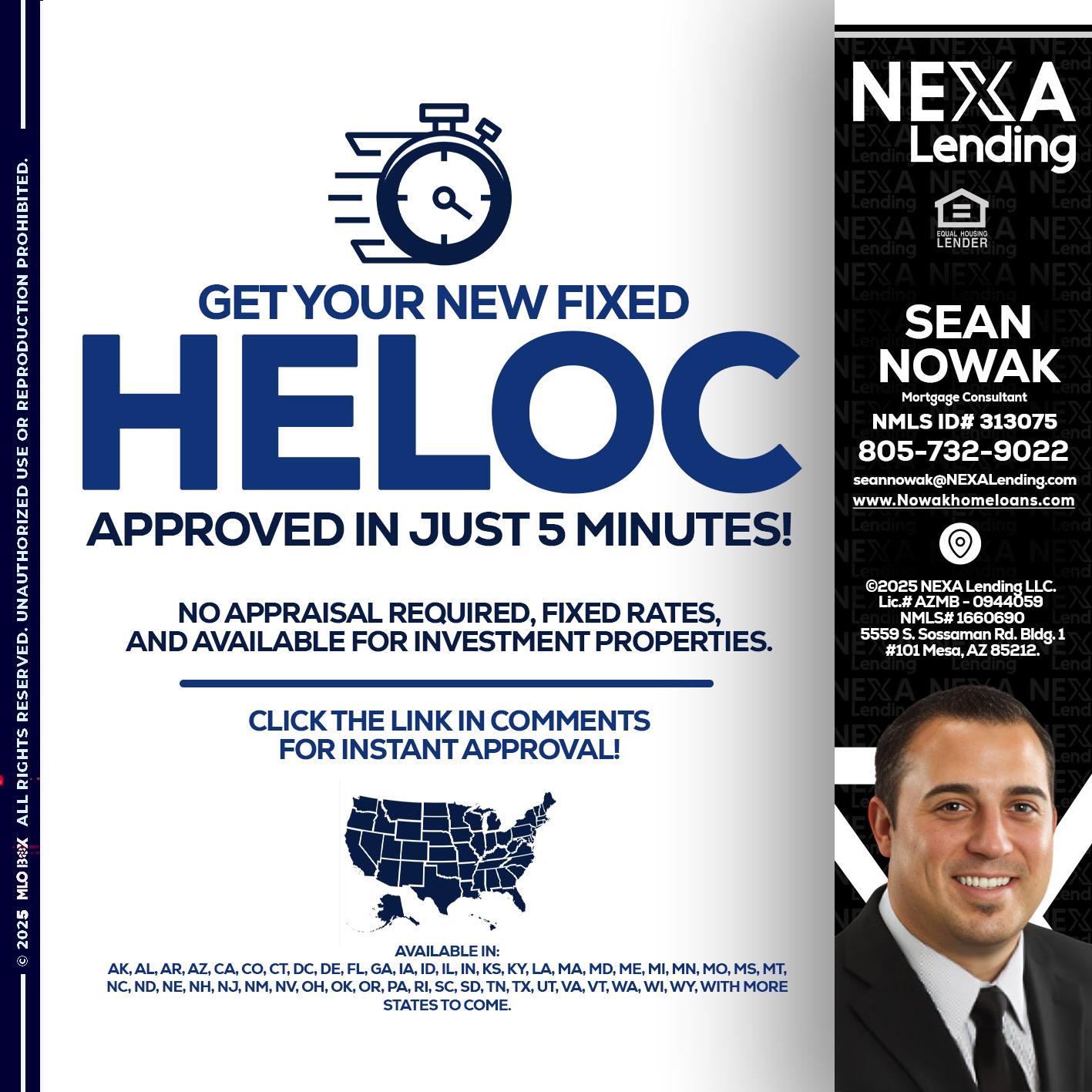 HELOC - Sean Nowak -Mortgage Consultant