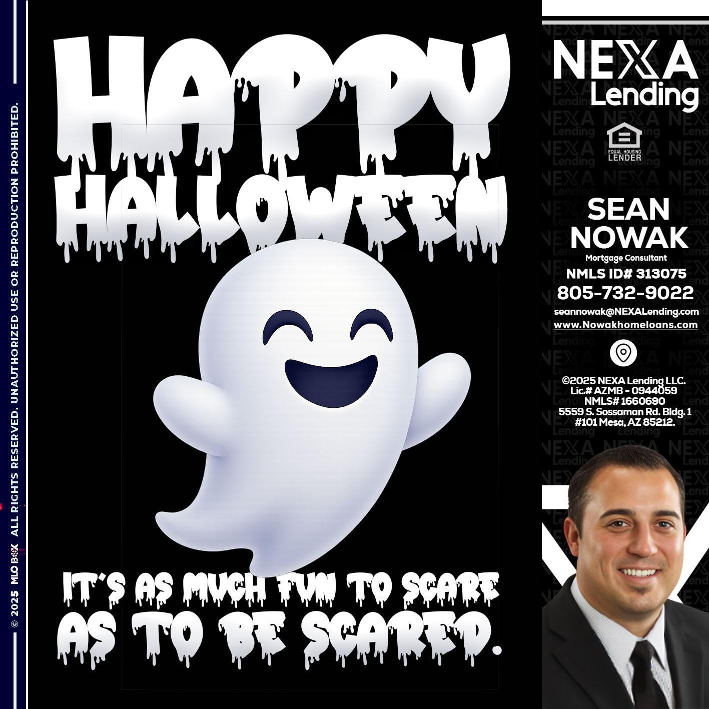 HAPPY HALLOWEEN - Sean Nowak -Mortgage Consultant