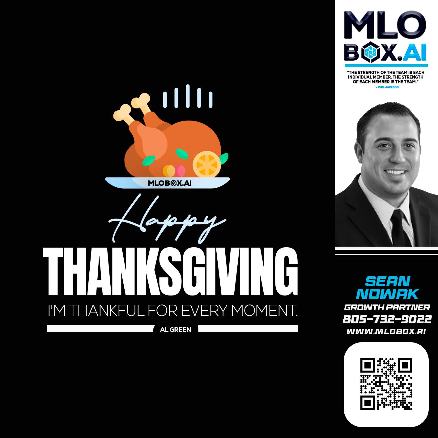 HAPPY THANKSGIVING - Sean Nowak -Mortgage Consultant