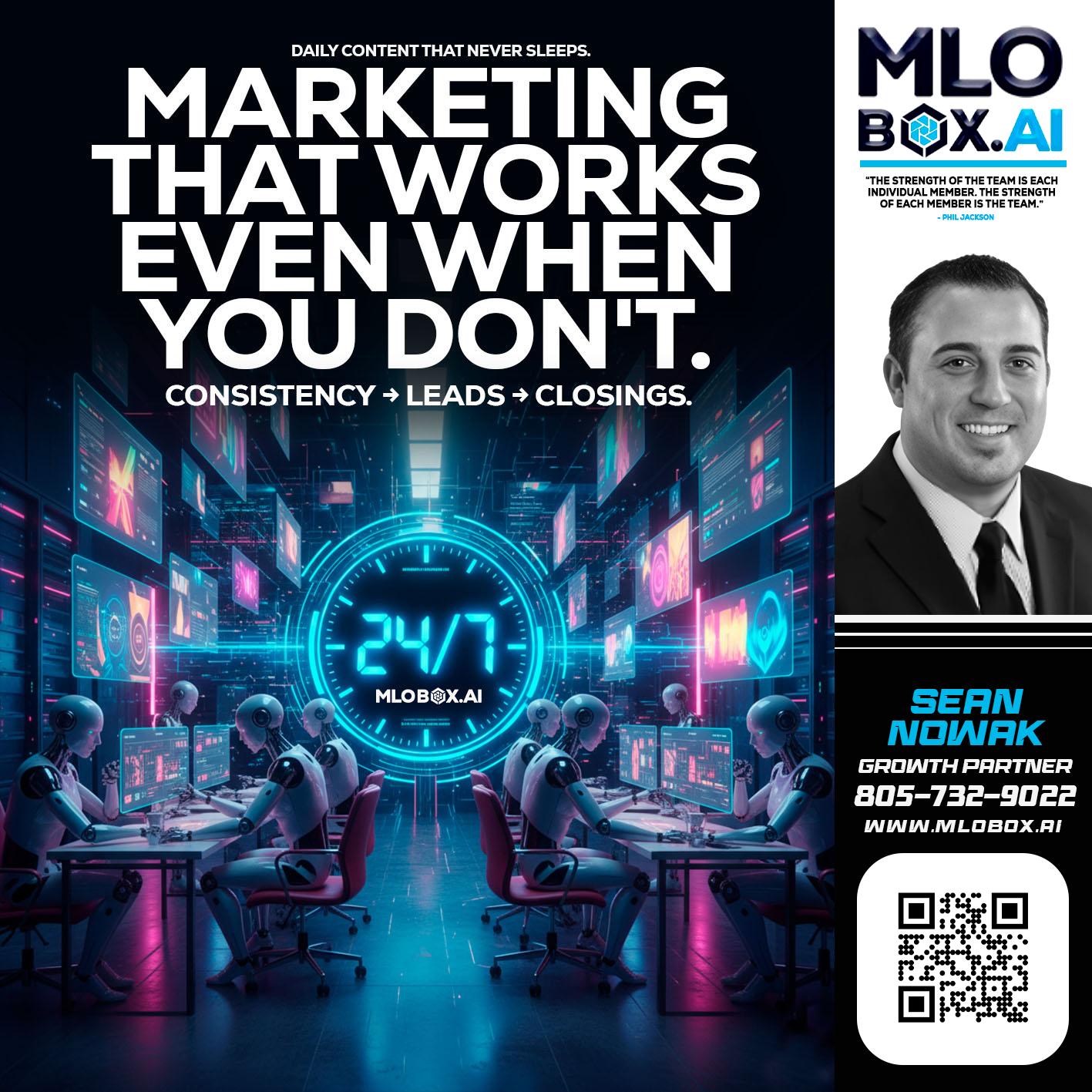 MARKETING THAT WORKS - Sean Nowak -Mortgage Consultant