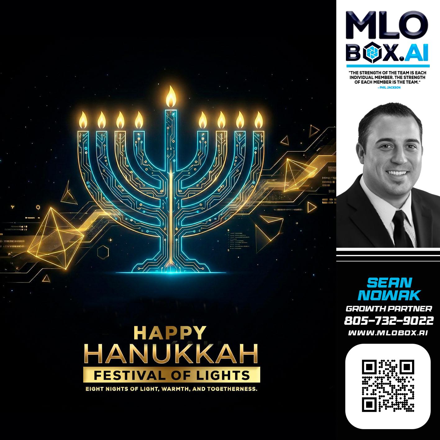 happy Hanukkah - Sean Nowak -Mortgage Consultant