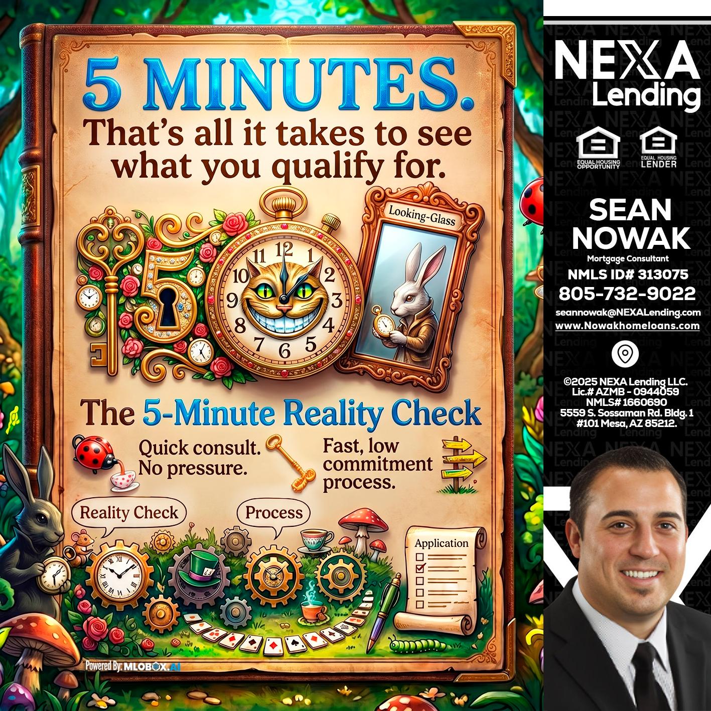 Reality Check! - Sean Nowak -Mortgage Consultant