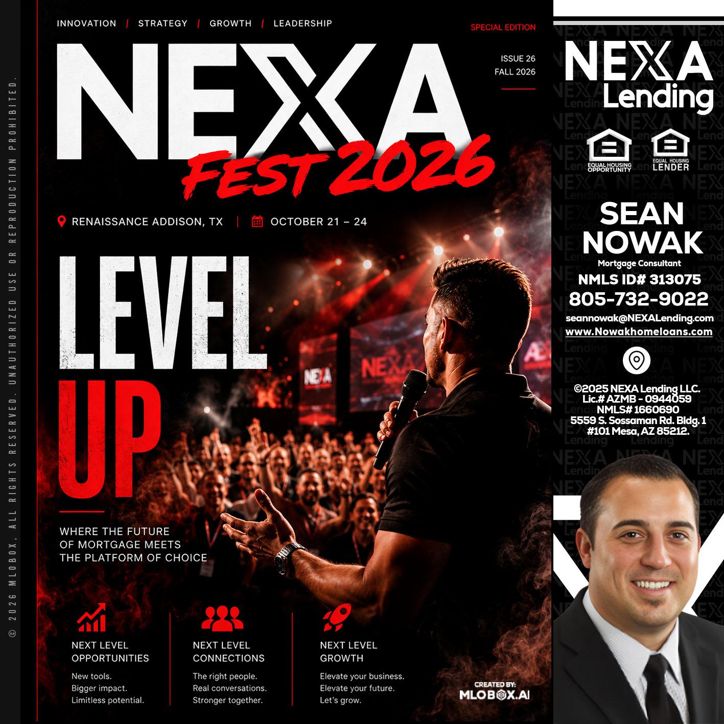 NEXA FEST 2026 - Sean Nowak -Mortgage Consultant