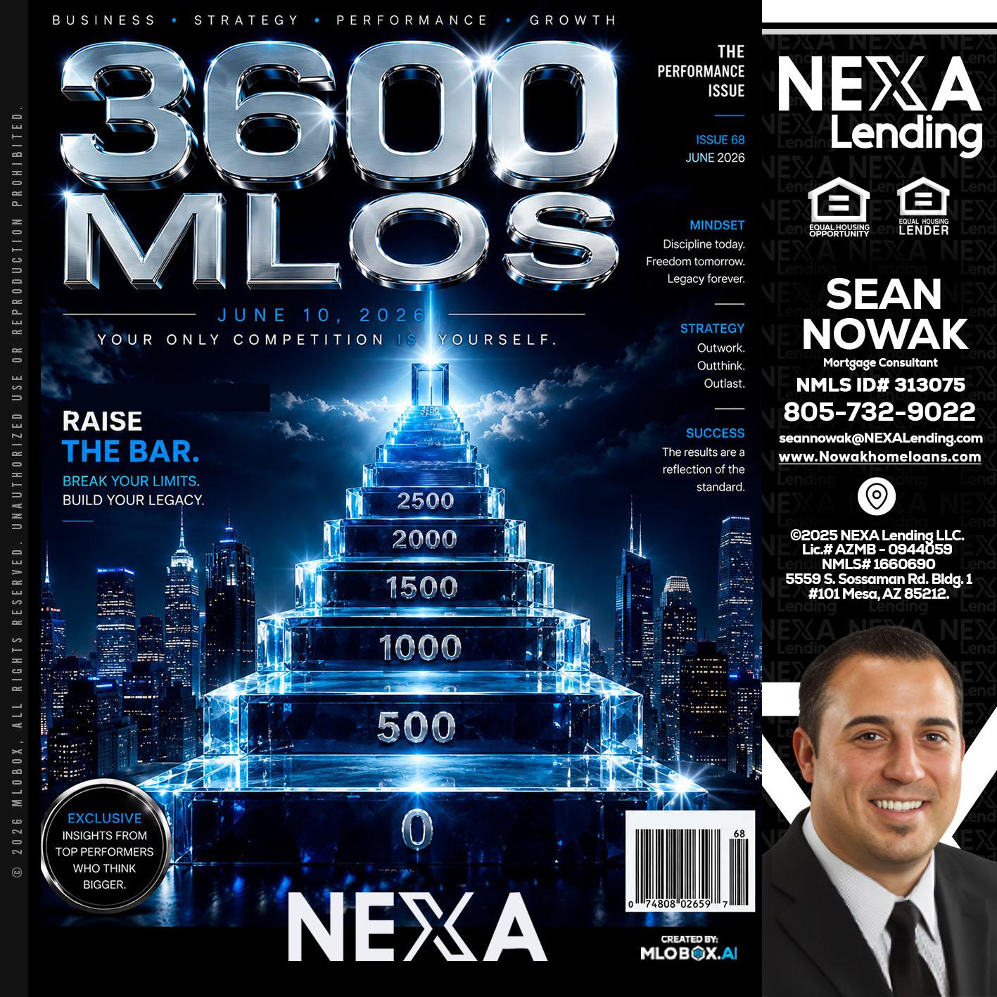 3600 MLOs - Sean Nowak -Mortgage Consultant