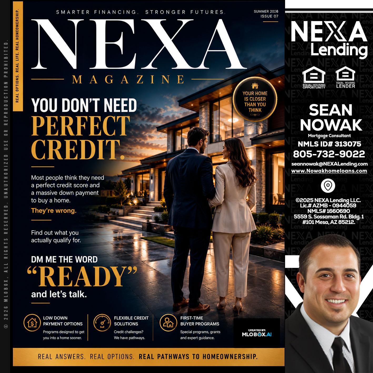 NEXA MAGAZINE - Sean Nowak -Mortgage Consultant