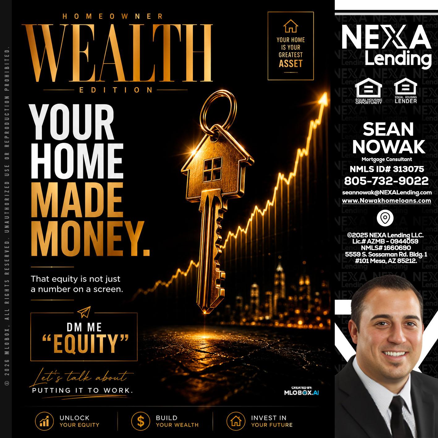 YOUR HOME MADE - Sean Nowak -Mortgage Consultant