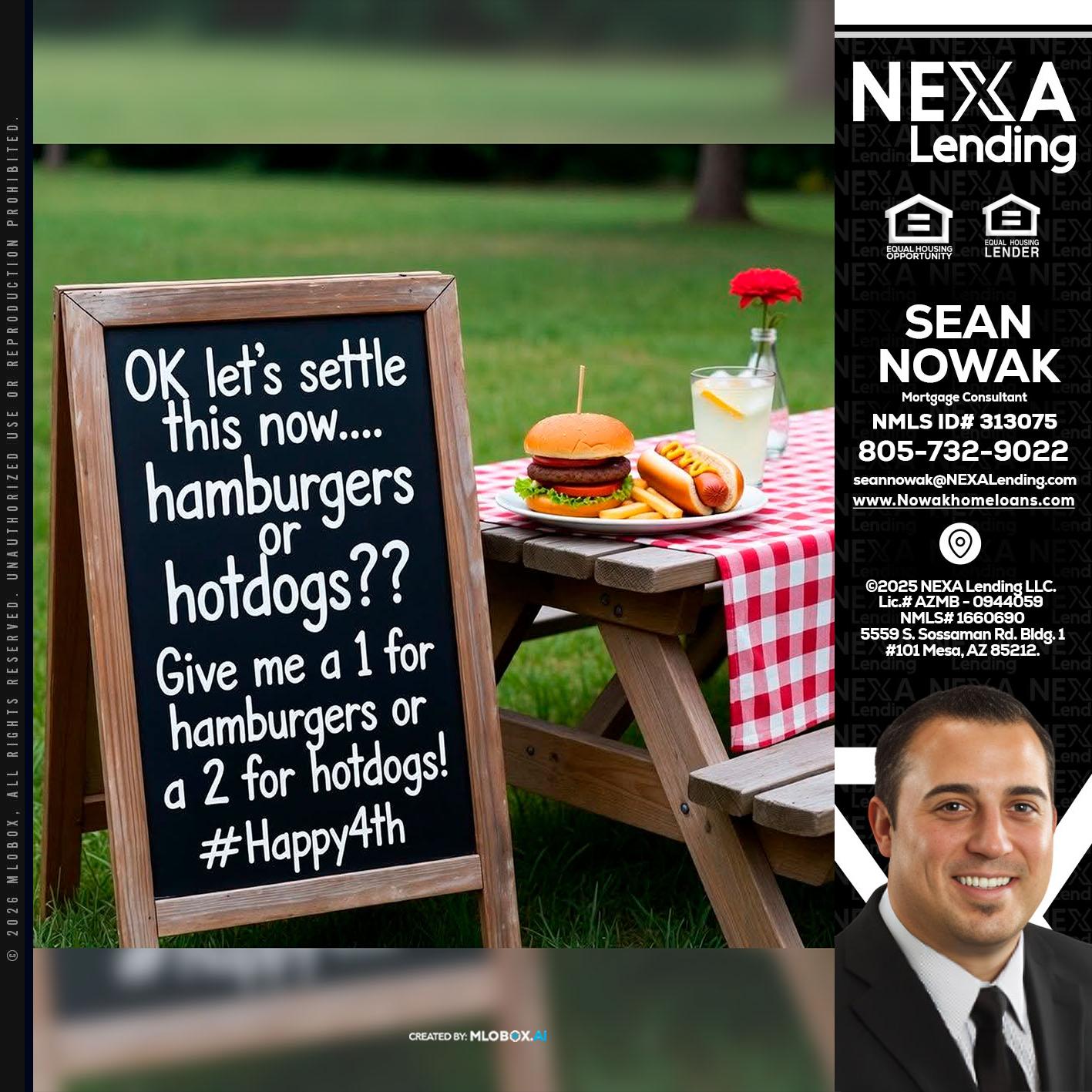 let settle this - Sean Nowak -Mortgage Consultant