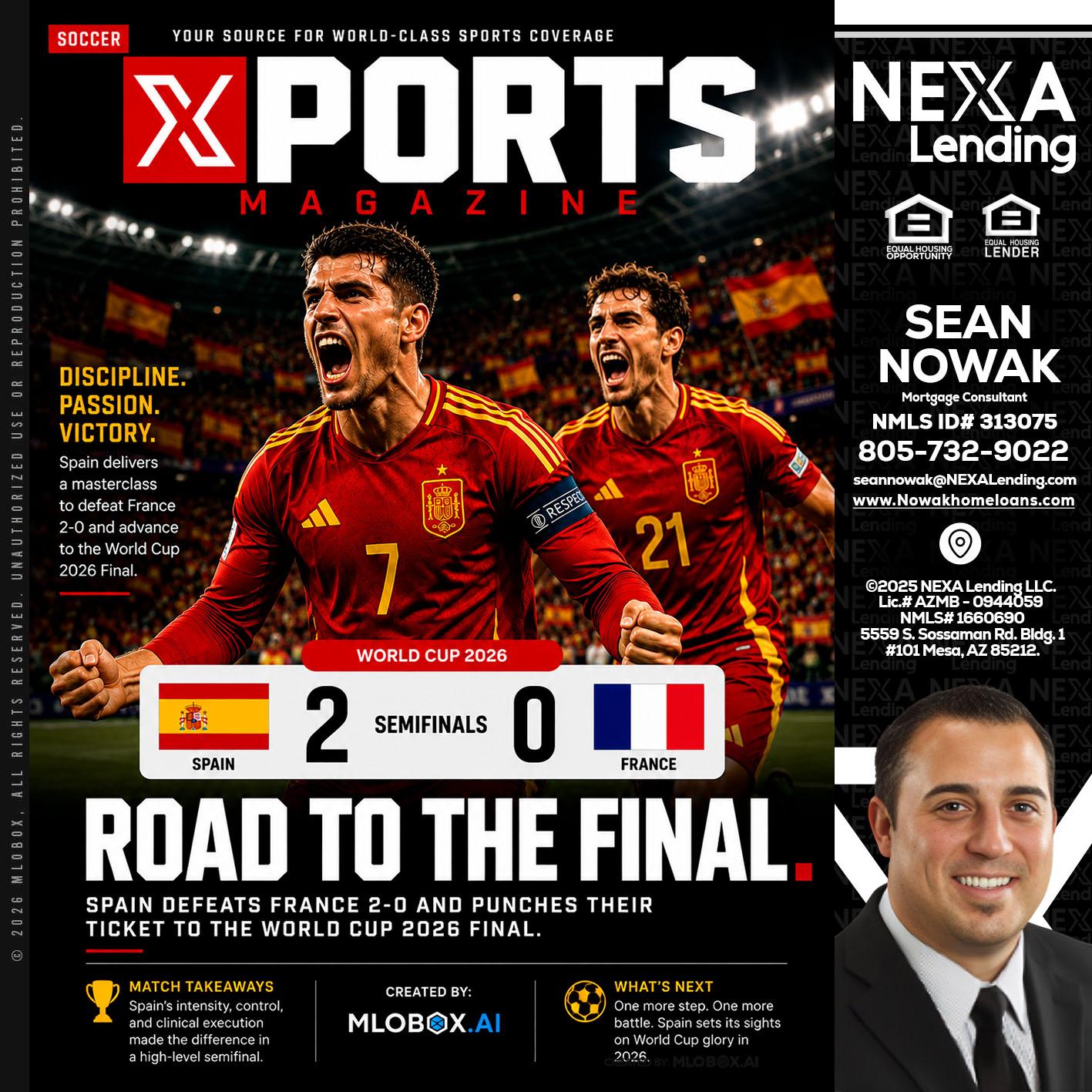 XPORTS WORLD CUP 2026 - Sean Nowak -Mortgage Consultant